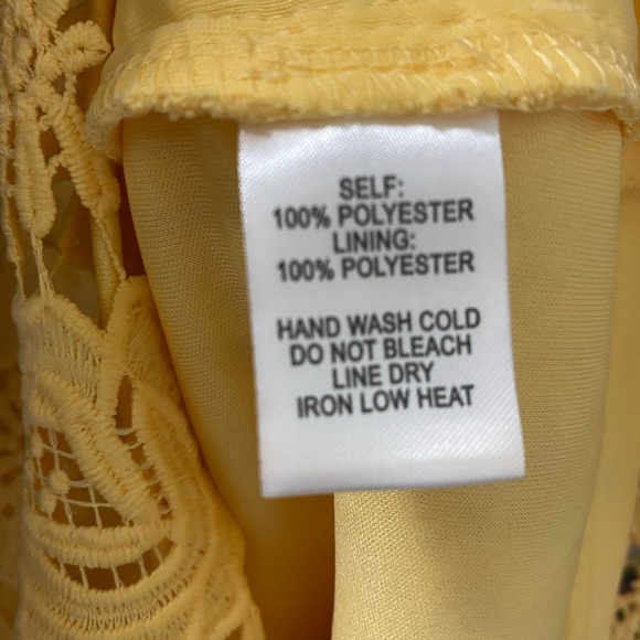 Lulus Love Poem Yellow Lace Mini Dress - Picture 9 of 12